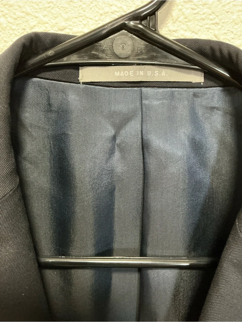 Hickey Freeman Dark Navy Two-Button Sport Coat